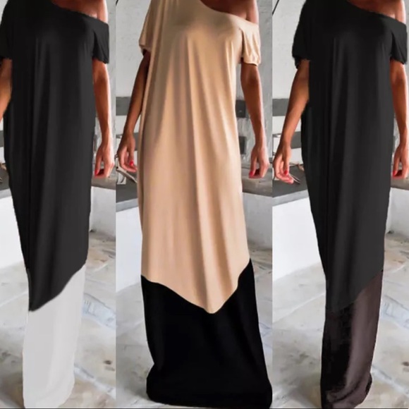 BRAND NEW CREAM & BLACK CLASSY MAXI 💜💜💜💜💜💜💜 - Picture 2 of 5